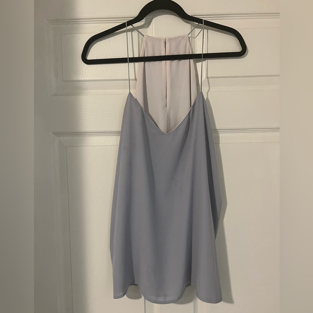 Price drop!! Satin REVERSIBLE tank top from Express. Size L keyhole in back